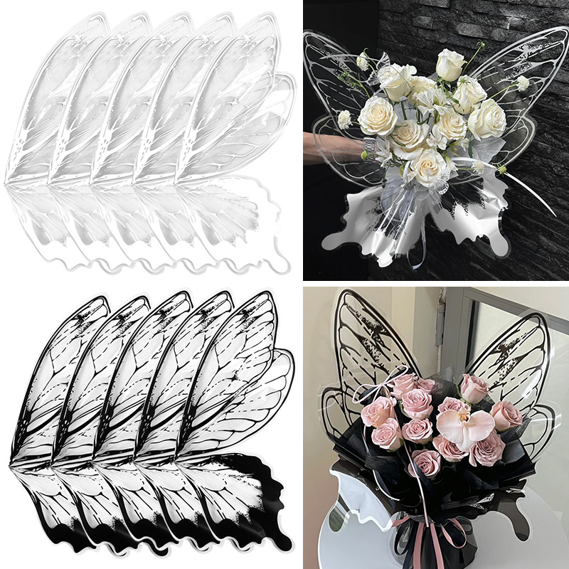 Flower Wrap Kraft - 24Pcs Butterfly Wings Shape Flower Wrapping