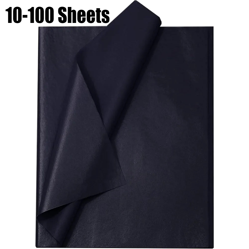 10-100 Sheets Black Tissue Pap - Flower Wrap Kraft 评论和价格