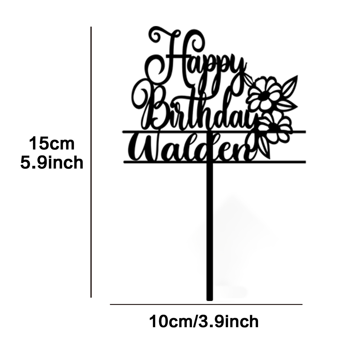 1PC New Happy Birthday to the  - Flower Supplies 评论和价格