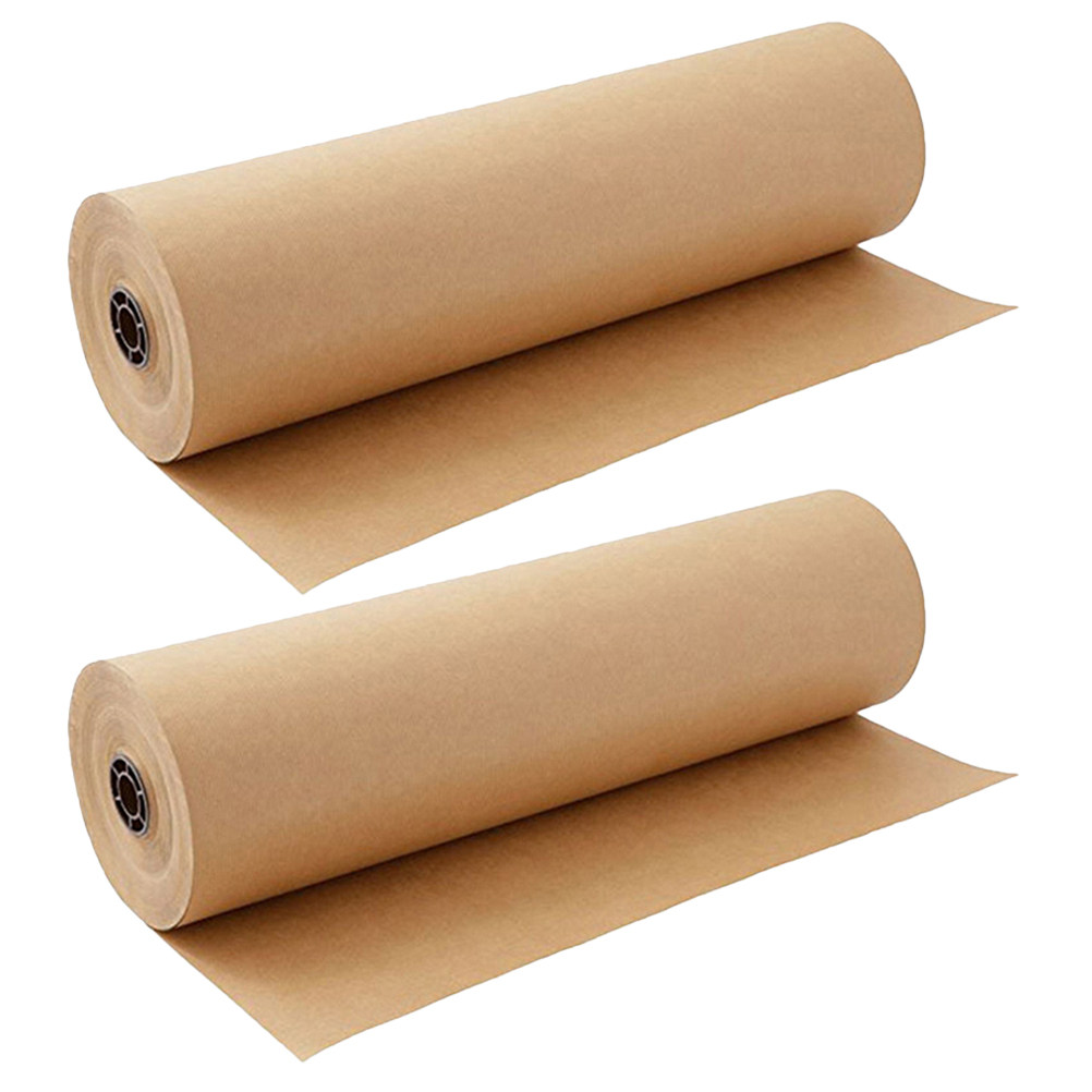 2 Rolls Kraft Paper Roll Multi - Flower Wrap Kraft 评论和价格