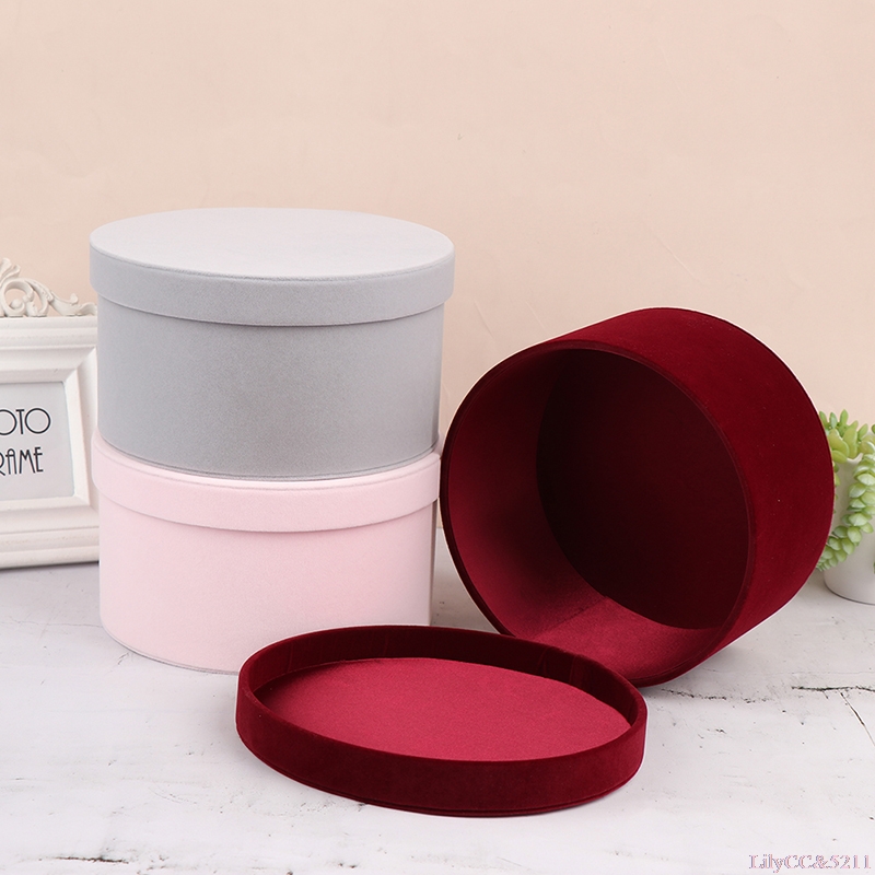 Velvet Round Flowers Box Gift  - Anda Florist Supply 评论和价格