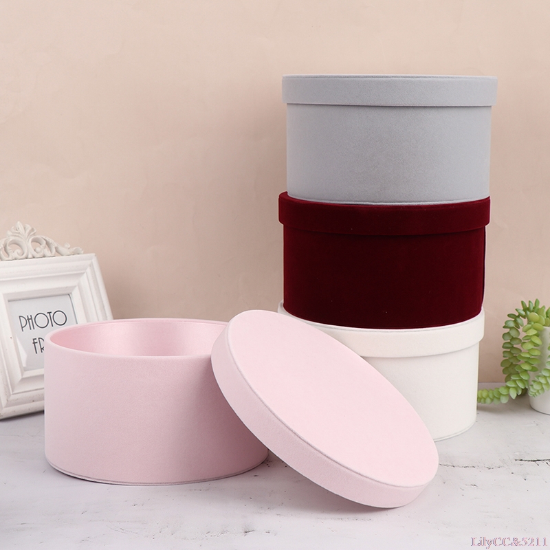Velvet Round Flowers Box Gift  - Anda Florist Supply 评论和价格