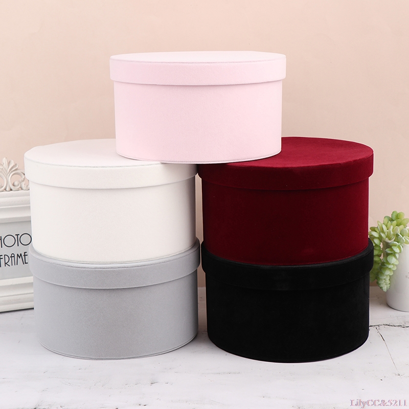 Velvet Round Flowers Box Gift  - Anda Florist Supply 评论和价格