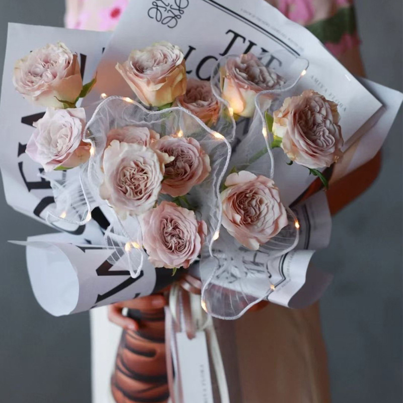 1Pcs LED Flower Wrapping Paper - Flower Wrap Kraft 评论和价格
