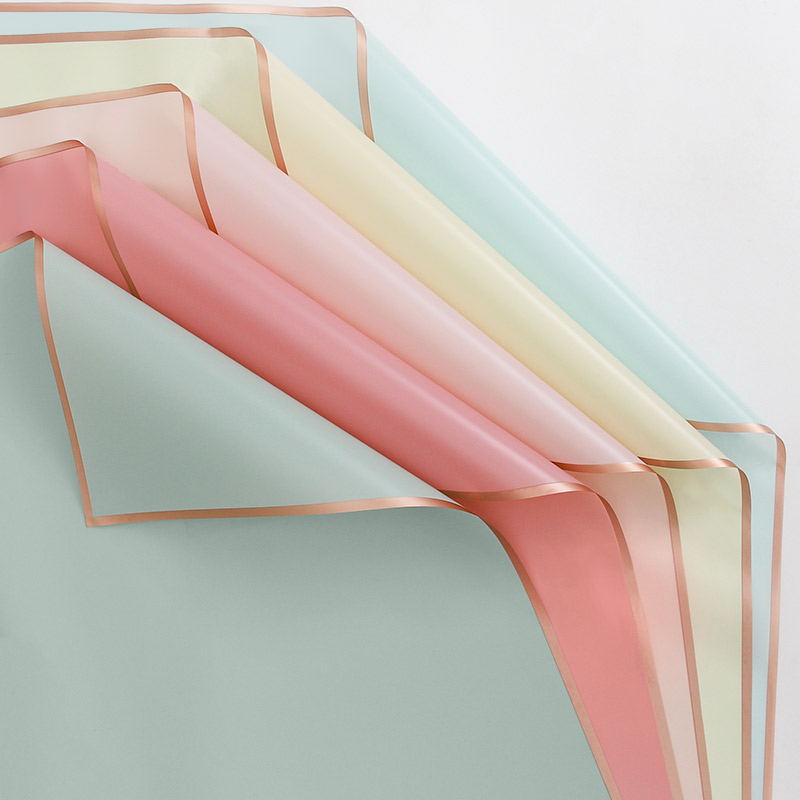 5PCS Bronzing Color Scrapbook  - Florist Supply Paper 评论和价格