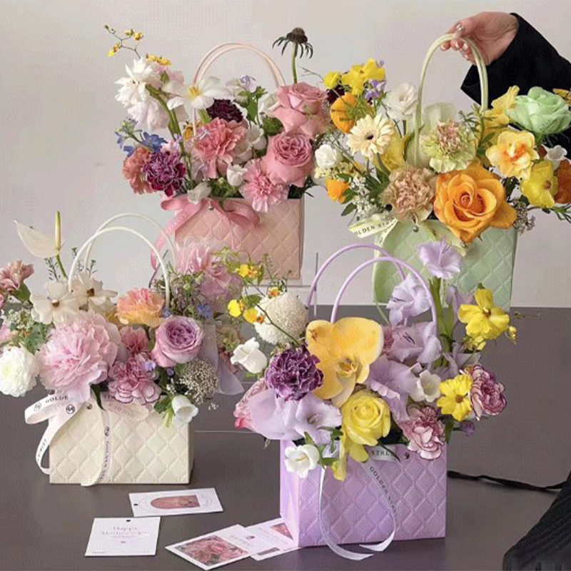 Portable Flower Packaging Box  - Flower Wrap Kraft 评论和价格