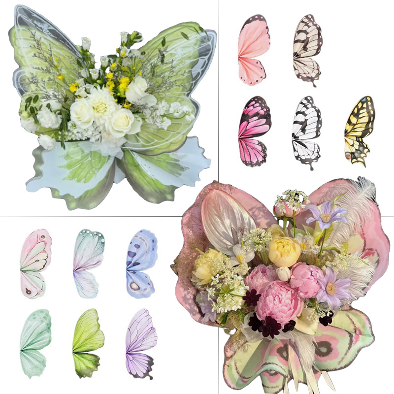 20pcs Butterfly Wing Shaped Bo - Flower Wrap Kraft 评论和价格